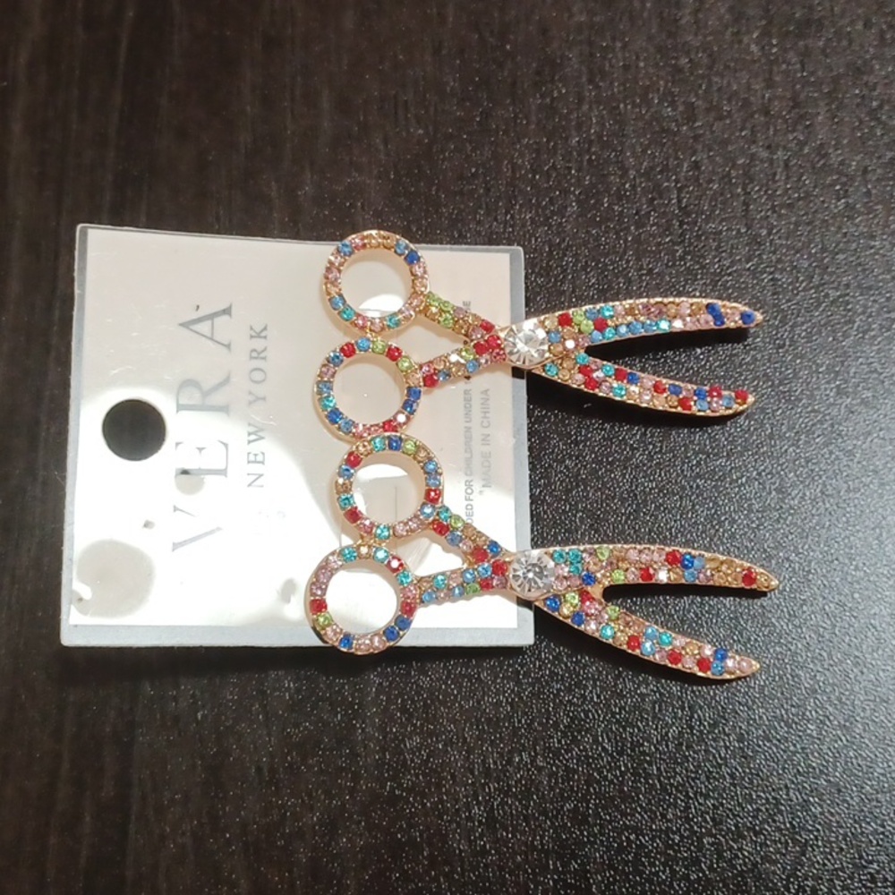Multicolor Scissors Earrings (Statement Piece)